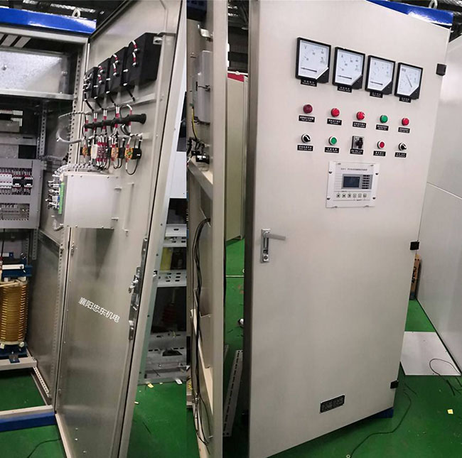 圖為西安西瑪球磨機高壓電機勵磁柜照片 圖為西安西瑪球磨機高壓電機勵磁柜照片